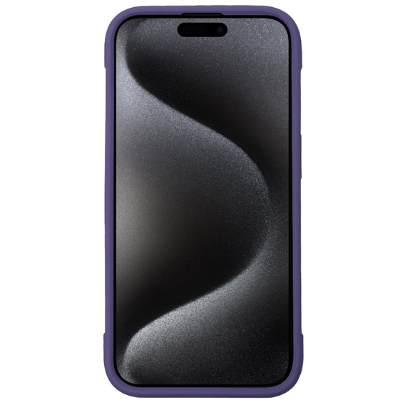 Puzdro pre iPhone 15 Pro, ERBORD Armor Mag, fialové