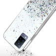 Obal na mobil pre Vivo V21 5G, Glittery, priehľadné