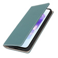 Klapkové puzdro pre Samsung Galaxy S25, Litchi Skin Grain, modré