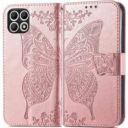 Klapkové puzdro pre T Phone 2 5G, Butterfly, ružové rose gold