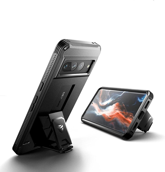 Obrnené puzdro pre Google Pixel 7 Pro, Dexnor Full Body, čierne