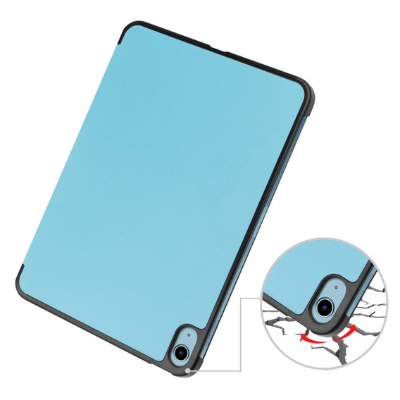 Puzdro pre iPad 10.9 2022 10 Gen, Smartcase s priestorom pre stylus, modré