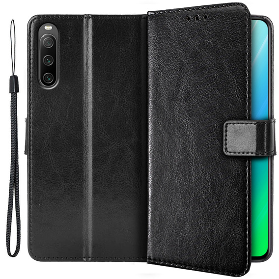 Klapkové puzdro pre Sony Xperia 10 IV, Wallet, čierne