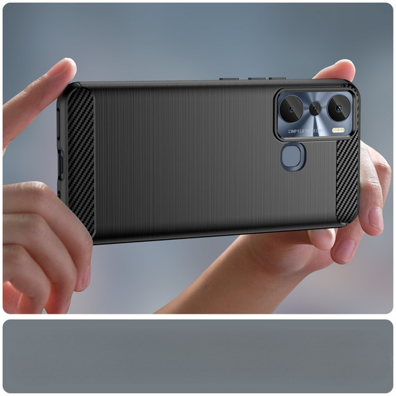 Obal na mobil pre Infinix Hot 20i, Carbon, čierne