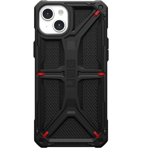 Puzdro Urban Armor Gear pre iPhone 15 Plus, Monarch, Kevlar čierne