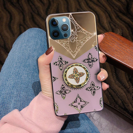 Fashion Obal na mobil pre iPhone 13 Pro, fialové