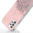 Obal na mobil pre Samsung Galaxy A13 4G, Glittery, ružové
