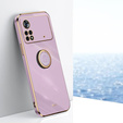 Obal na mobil pre Xiaomi Poco X4 Pro 5G, Electro Ring, fialové
