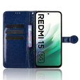 Klapkové puzdro pre Xiaomi Redmi 15 5G / 4G, Wallet Rhombus, modré