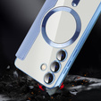 Klapkové puzdro pre Samsung Galaxy S24, RFID Wallet MagSafe CamShield, modré