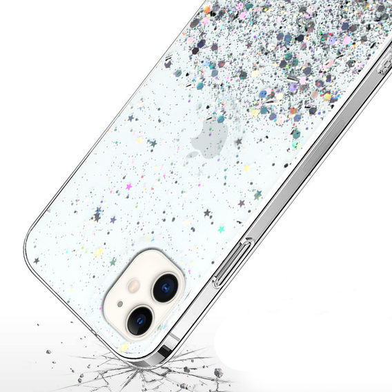 Obal na mobil pre iPhone 11, Glittery, priehľadné