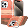 Puzdro pre iPhone 15 Pro Max, Frame Kickstand, pre MagSafe, Sunset Orange