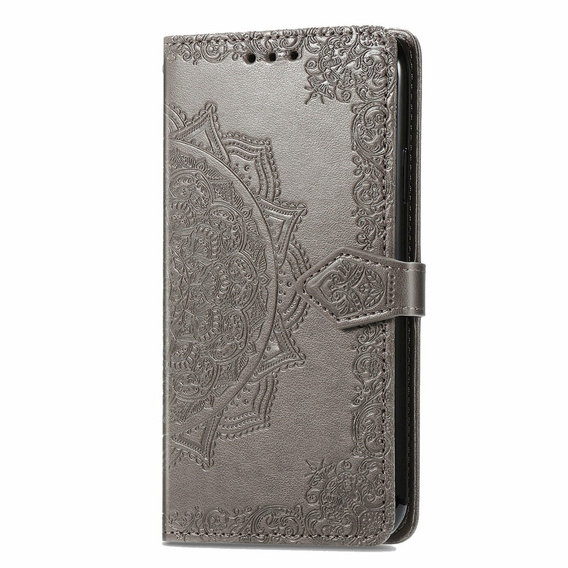 Klapkové puzdro pre Motorola Moto G24 / G24 Power / G04, Mandala, sivé