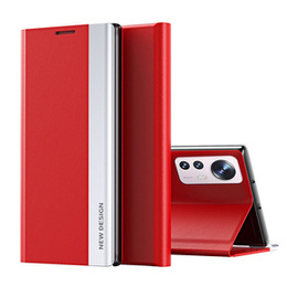 Klapkové puzdro pre Xiaomi 12 / 12X, Side Magnetic, červené