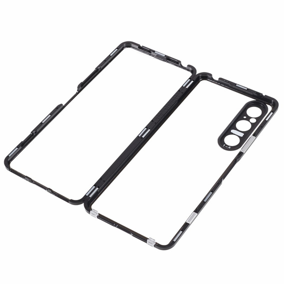 Puzdro pre Sony Xperia 1 V, Magnetic Dual Glass, čierne