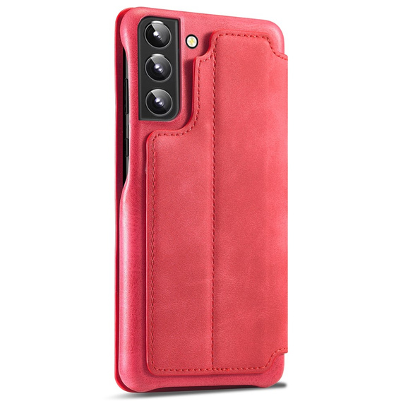 Klapkové puzdro pre Samsung Galaxy S22+ Plus 5G, LC.IMEEKE, červené