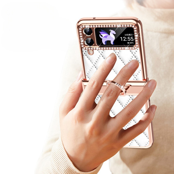 Puzdro pre Samsung Galaxy Z Flip 4 5G, Rhombus Grid