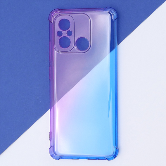 Puzdro pre Xiaomi Redmi 12C, Gradient Dropproof, Fialová / modrá
