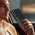 Flipové puzdro pre Samsung Z Fold5 5G, Smart View Wallet, čierne