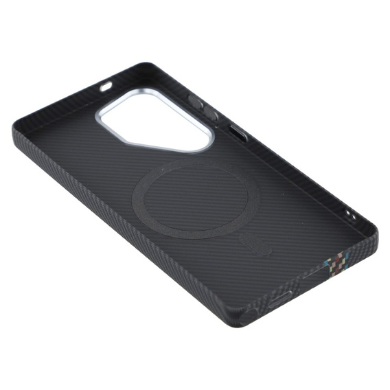 Puzdro pre Samsung S25 Ultra, Carbon Fiber MagSafe, čierne