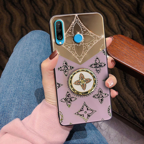 Fashion Obal na mobil pre Huawei P30 Lite, fialové