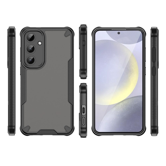 Obal na mobil pre Samsung Galaxy S25+ Plus, Armor Frosted Case, čierne