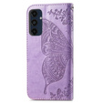 Klapkové puzdro pre Samsung Galaxy A16, Butterfly, fialové