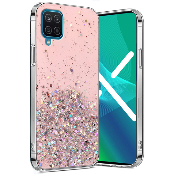 Obal na mobil pre Samsung Galaxy A22 / M22 4G / LTE, Glittery, modré