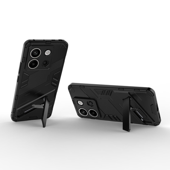 Puzdro pre Xiaomi Redmi Note 13 Pro 5G, Military kickstand, čierne