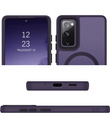 Puzdro pre Samsung Galaxy S20 FE, pre MagSafe, ERBORD Matt Case, tmavo fialová + sklo na displej