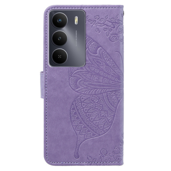Klapkové puzdro pre Realme 14X / Realme C75, Butterfly, fialové