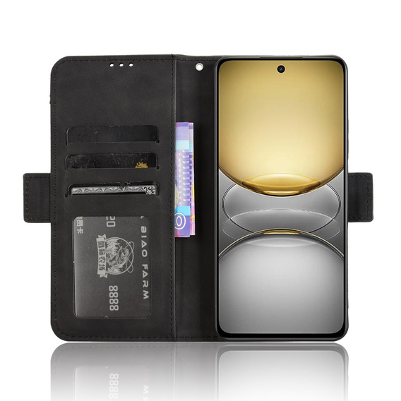 Klapkové puzdro pre Realme 14X / Realme C75, Card Slot, čierne