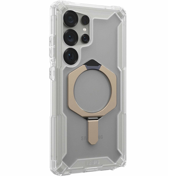 Puzdro Urban Armor Gear pre Galaxy S25 Ultra, Plasma XTE MagSafe Kickstand, priehľadné / sivé