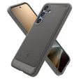 Puzdro Spigen pre Samsung Galaxy S25, Rugged Armor MagSafe, sivé + tvrdené sklo 9H