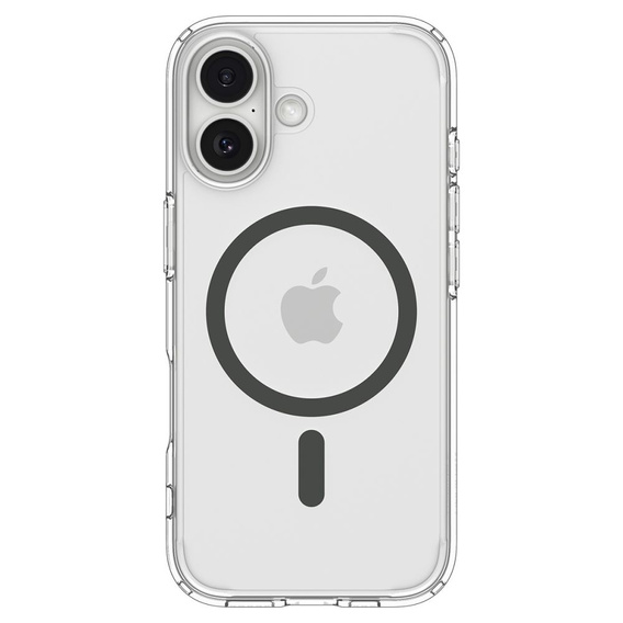 Spigen Ultra Hybrid MagSafe puzdro pre iPhone 17, číre/grafitové