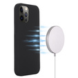 Obal na mobil pre iPhone 13 Pro Max, Silicone MagSafe, čierne