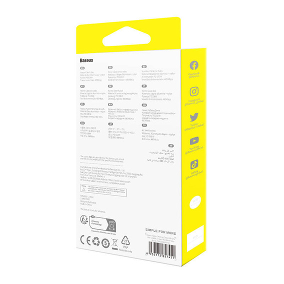 Baseus Cafule USB-C na USB-C 100W kábel 1m - sada 2 kusov