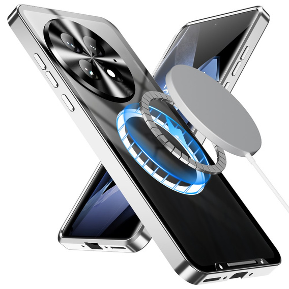 Ochranné puzdro na fotoaparát pre OnePlus 13, CamShield MagSafe, strieborné