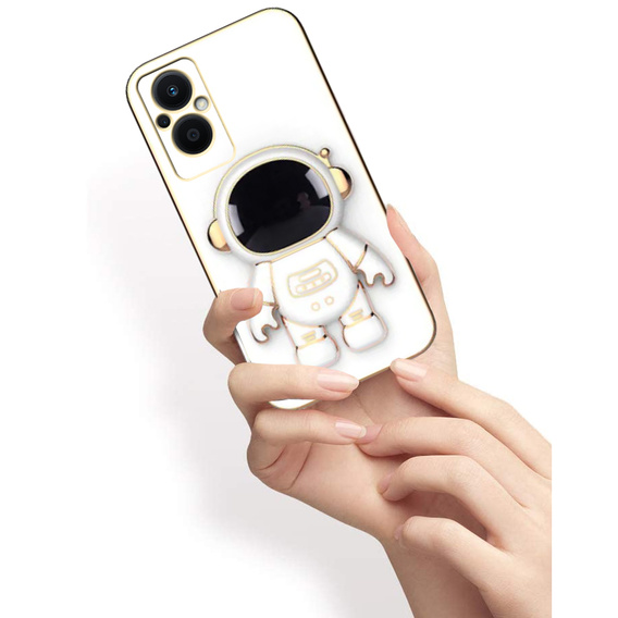 Obal na mobil pre Oppo Reno7 Lite 5G, Astronaut, biele