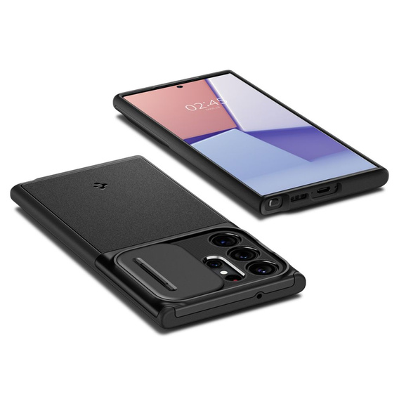 Spigen Optik Armor čierne puzdro pre Samsung Galaxy S23 Ultra