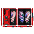 Pancierované obal na mobil pre Samsung Galaxy Z Fold3 5G, Nox Case Ring, červené