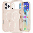 Puzdro pre iPhone 17 Pro Max, pre MagSafe, trblietavé - priesvitné zlaté