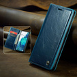 CASEME flipové puzdro pre Samsung Galaxy S20 FE / 5G, Waxy Textured, modré