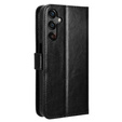 Klapkové puzdro pre Samsung Galaxy A25 5G, Crazy Horse Wallet, čierne
