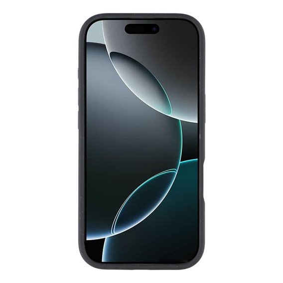 Silikónové puzdro pre iPhone 17 Pro, pre MagSafe, proti nárazom, čierne