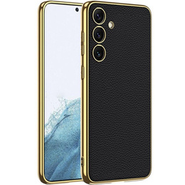 Obal na mobil pre Samsung Galaxy S24, GKK Leather, čierne