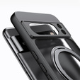 Puzdro pre telefón Google Pixel 8A, Fusion Hybrid Kickstand, pre MagSafe, priehľadné