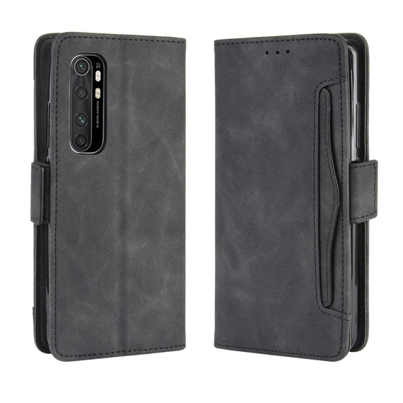 Klapkové puzdro pre Xiaomi Mi Note 10 Lite, Card Slot, čierne