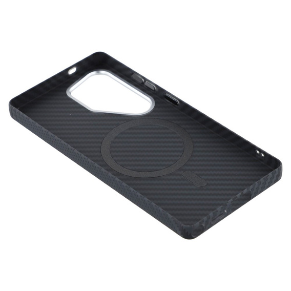 Puzdro pre Samsung Galaxy S25 Ultra, Carbon Fiber MagSafe, čierne