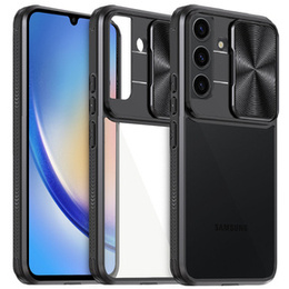 Obal na mobil pre Samsung Galaxy A34 5G, Slide Camera, čierne